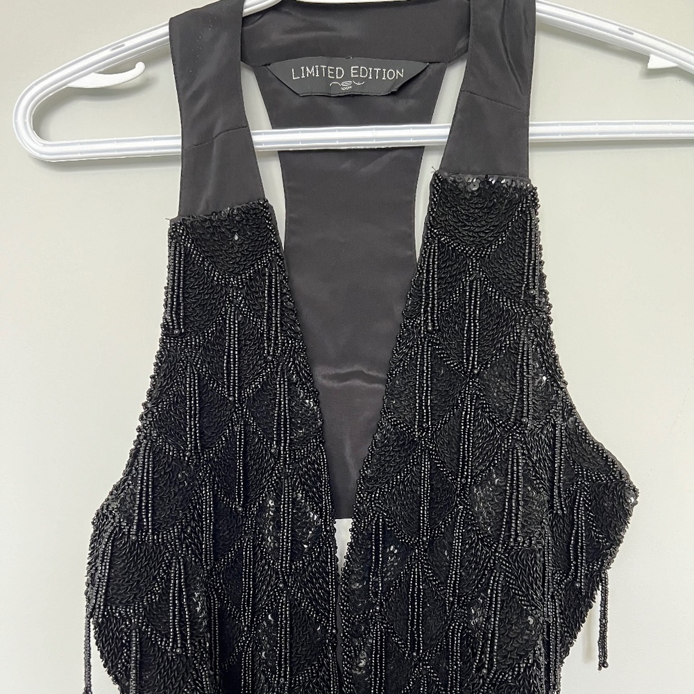 New Look embellished black vest Limited Edition